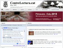 Tablet Screenshot of centrelectura.cat